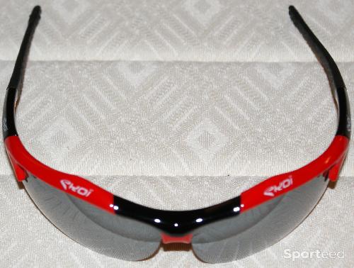 Vélo route - Lunettes de sport - 'EKOI' - rouges et noires - photo 5