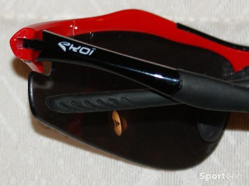 Vélo route - Lunettes de sport - 'EKOI' - rouges et noires - photo 5