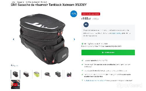 Moto route - Sac réservoir Givi tanklock Xstream 15-20l neuf - photo 6