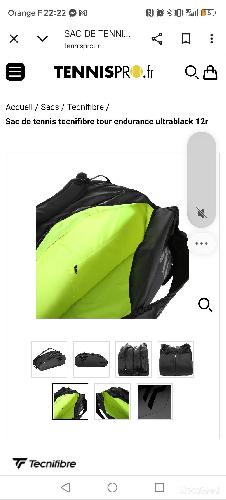 Tennis - Sac de tennis Tecnifibre noir 12 raquettes  - photo 6
