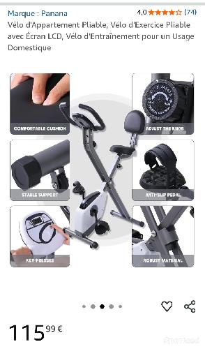 Fitness / Cardio training - Vélo d'appartement pliable  - photo 6