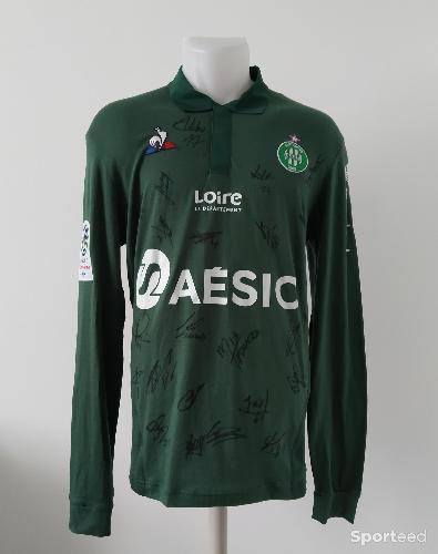 Football - Maillot de Romain Hamouma signé par l'effectif de l'ASSE - photo 6