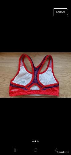 Sportswear - Brassière de sport rouge New Balance neuve taille XS  - photo 4