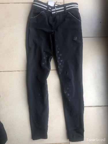 Equitation - Pantalon gris bleu marine  - photo 3