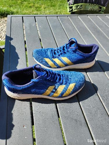 Course à pied route - Adidas Boston 8 Bleu Or, taille 43 1/3 - photo 6