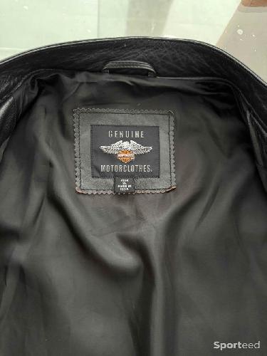 Moto route - Blouson cuir Harlay Davidson - photo 5
