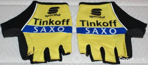 Vélo route - gants vélo été homme - team 'TINKOFF' - taille XL - jaunes - photo 4