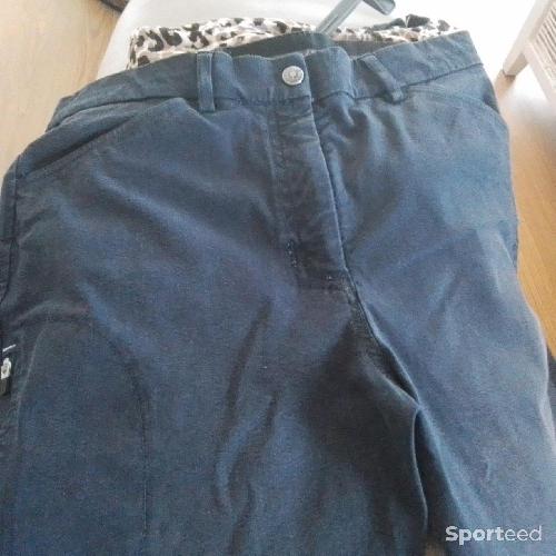 Equitation - Pantalon équitation mixte 38 bleu marine Fouganza - photo 6