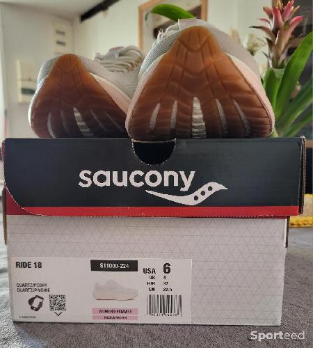 Course à pied route - Chaussures de course Saucony Ride18  - photo 6