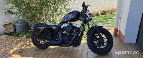 Moto route - Selle confort solo noire Harley Davidson Sportster Forty eight - photo 4