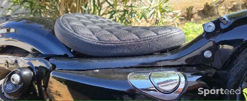 Moto route - Selle confort solo noire Harley Davidson Sportster Forty eight - photo 4