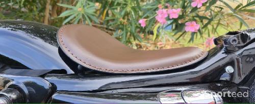 Moto route - Selle solo marron Harley Davidson Sportster Forty eight - photo 5
