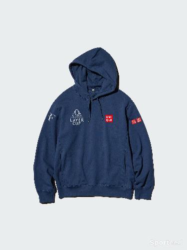 Sweat Federer : Laver Cup bleu marine