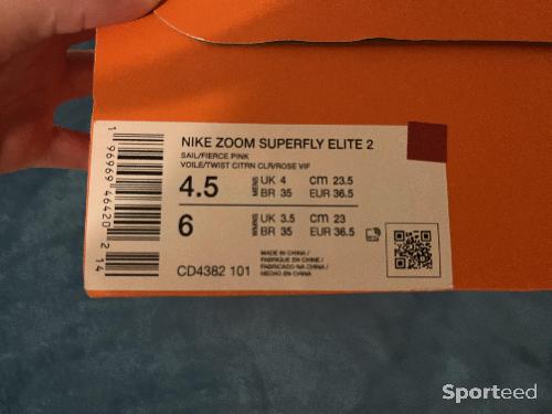 Athlétisme - Nike zoom superfly élite 2.Pointes Nike athlétisme taille 36.5 - photo 6