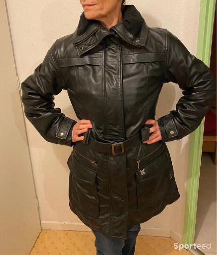 Moto route - Veste moto femme, en cuir; printemps et hiver - photo 6