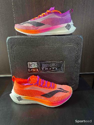 Course à pied route - Li-Ning Feidian 2.0 Elite Boom Racing - Plaque Carbone ( Taille 46 1/3 - US 12 - Running ) - photo 6