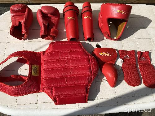 Karaté - Pack de Sanda 6 accessoires Rouge Taille L - photo 3