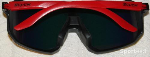 Vélo route - Lunettes de sport - marque 'SCVCN' - noires/rouges - photo 5