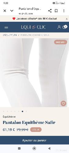 Equitation - Pantalon equitheme avec strass taille 10 ans - photo 6