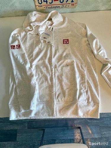 Tennis - Veste Federer : blanc chiné - photo 3