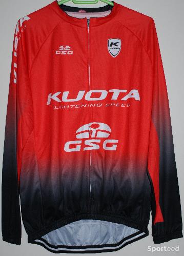 Vélo route - Maillot vélo manches longues - 'KUOTA' - rouge/noir - taille xxl - photo 4