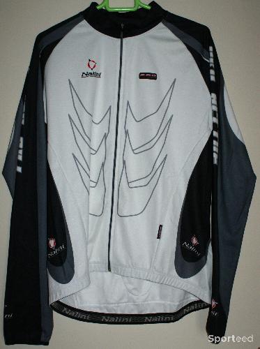 Vélo route - Maillot vélo manches longues - 'NALINI' - blanc/noir - taille xxl - photo 4