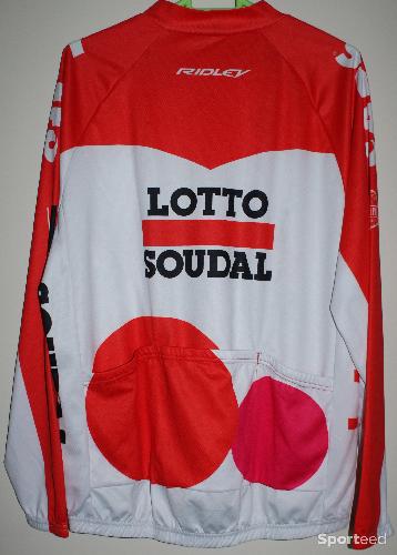 Vélo route - Maillot vélo manches longues - homme - 2xl - team 'LOTTO SOUDAL' - rouge/blanc - photo 4