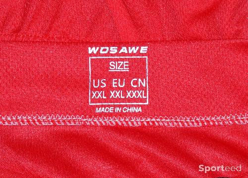 Vélo route - Maillot vélo manches longues - homme - 2xl - 'WOSAWE' - rouge - photo 4