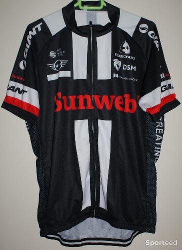 Vélo tout terrain - VTT - Maillot manches courtes été - homme - 2xl - team 'SUNWEB' - noir/blanc - photo 4