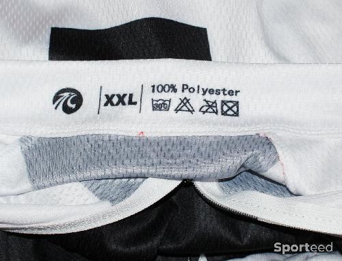 Vélo route - Maillot vélo manches longues - 'x-tiger' - blanc/noir - taille xxl - photo 4
