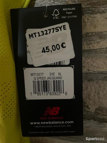 Vélo route - T-shirt New Balance Running MT13277SYE - photo 4