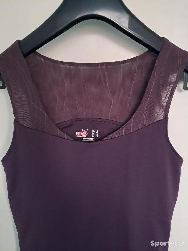 Tennis - Tee shirt tennis bordeaux Puma taille 38  - photo 6