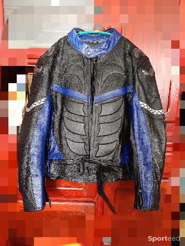 Moto route - Blouson moto cuir - photo 6
