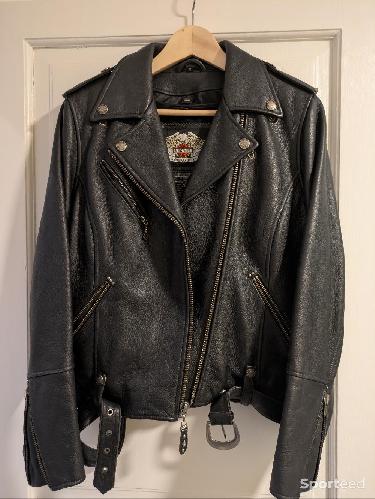 Moto route - Blouson cuir Harley Davidson  - photo 4