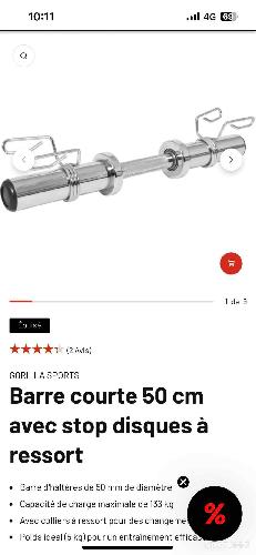 Paires haltères olympique