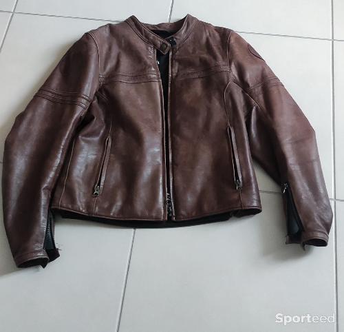 Moto route - Blouson cuir Moto  - photo 4