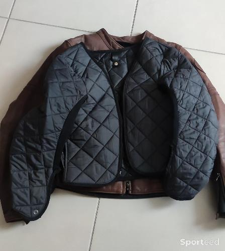 Moto route - Blouson cuir Moto  - photo 4