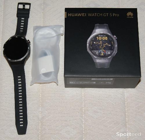 Vélo route - Huawei watch gt 5 pro - 46mm - titane - noire - photo 6