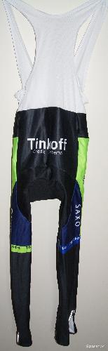 Vélo route - Cuissard vélo hiver long - team 'Tinkoff' - homme - xxl - noir/vert fluo - photo 6