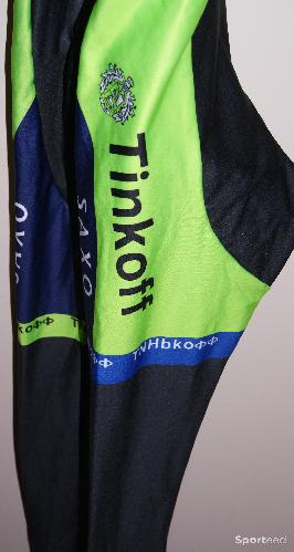 Vélo route - Cuissard vélo hiver long - team 'Tinkoff' - homme - xxl - noir/vert fluo - photo 6
