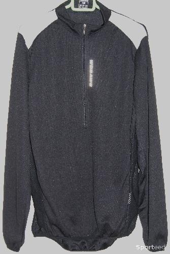 Vélo route - Maillot vélo manches longues - marque 'WOSAWE' - xxl - noir/blanc - photo 4