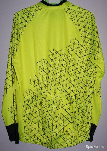 Vélo route - Maillot vélo manches longues - marque 'MV' - xxl - jaune/noir - photo 4