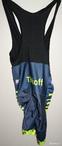 Vélo route - Cuissard vélo court été - homme - team 'TINKOFF' - xxl - gris/jaune fluo - photo 6