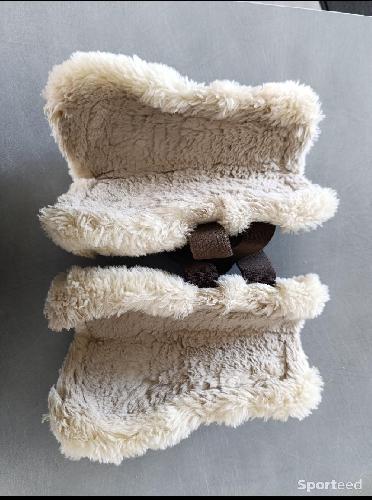 Guêtres mouton Kentucky en cuir noir