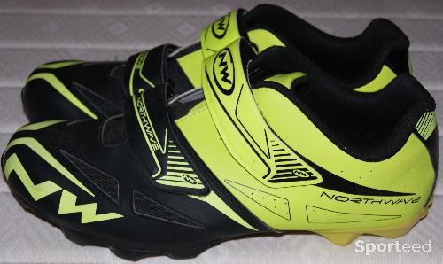 Vélo tout terrain - VTT - Chaussures vtt - 'NORTHWAVE' - modèle ' SPIKE EVO' - 44 - jaune et noir - photo 6