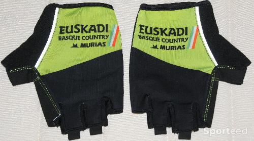 Gants courts de vélo - homme - team 'EUSKADI - xl - noir/vert