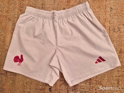 Short Rugby Blanc Domicile XV de France Adidas 2024/2025