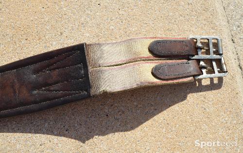 Equitation - Sangle en cuir avec élastiques 128 cm - photo 6