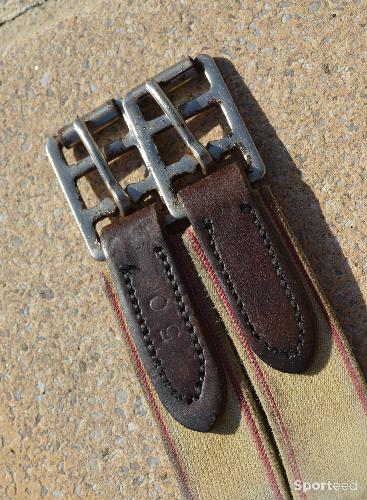 Equitation - Sangle en cuir avec élastiques 128 cm - photo 6