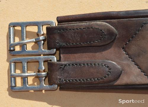 Equitation - Sangle en cuir avec élastiques 128 cm - photo 6